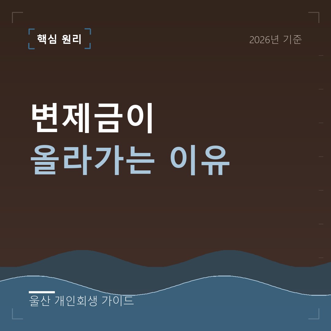 울산 개인회생 변제금이 올라가는 이유